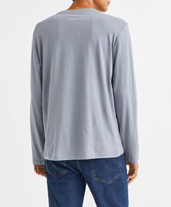 New look <b>fancy</b> design full sleeve round neck collar low price custom made plain t <b>shirt</b> <b>for</b> <b>men</b> - Product Image 2