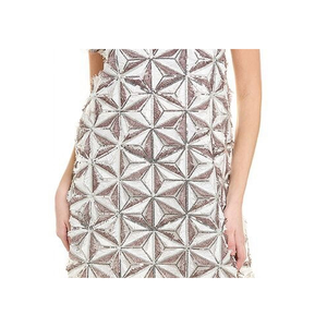 Abito da donna Gracia bianco taglia M, modello dritto con motivo geometrico glitterato - Product Image 3