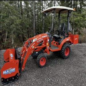 BX2680 4WD Walking <b>Tractor</b> <b>for</b> Engine LA344 <b>Loader</b> HLA1500 Attachment Red Color 10 HP 50,000+ Hours Tested & Inspected - Product Image 1
