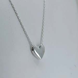 Collar de Plata de Ley 925 Hecho a Mano para Mujer, Colgante en Forma de Corazón, 16-24 Pulgadas - Product Image 5