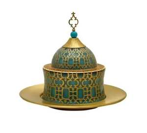 Arabic Design High Quality Sustainable Ramadan Decorative Etching Silver Date Serving Bowl <b>Lid</b> <b>Wood</b> Metal Eco-Friendly Lead Free - Product Image 4