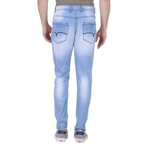 Jeans en toile pour homme de qualité supérieure 2025, taille haute, pantalon en denim de créateur de mode pour homme, taille élastique, style streetwear - Product Image 3