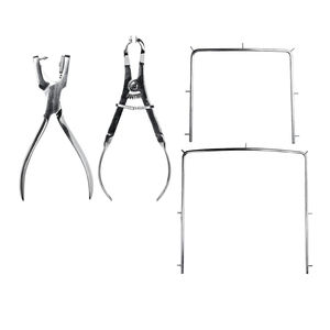 Juego de Pinzas de Goma para Dientes de Acero Inoxidable para Procedimientos Endodónticos, Kit de Aislamiento Quirúrgico Manual - Product Image 6