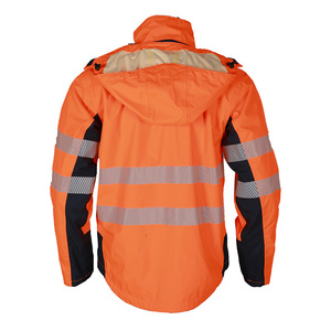 Khả năng <span class=keywords><strong>hi</strong></span>ển thị cao phản quang an toàn quần áo bán buôn Mens <span class=keywords><strong>Hi</strong></span> <span class=keywords><strong>VIS</strong></span> quần áo làm việc áo khoác với mui xe - Product Image 6