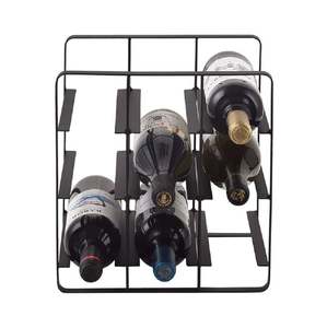 Porte-bouteilles de vin moderne en fer et bois pour cuisine décoration de la maison table à manger champagne vin présentoir support bar - Product Image 3