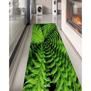 <b>Fern</b> <b>Print</b> Rug: Non-Slip Botanical Accent Rug,With Pile Soft Rug - Product Image 5