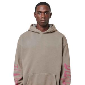 Sudaderas con capucha de algodón pesado con marca personalizada Unisex estilo urbano OEM ODM Streetwear para hombres a granel - Product Image 1