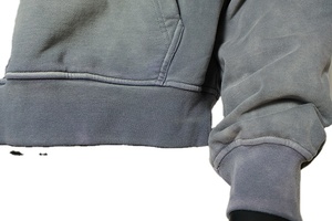 Custom Heavyweight Oversized Fleece Blank Plain Streetwear Vintage Acid Wash Pullover Sudaderas con capucha desgastadas para los hombres - Product Image 5