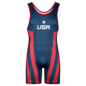 Vente chaude personnalisé multi-pays drapeau imprimé maillots de lutte Sublimation vêtements de sport gilets de lutte à des prix très bas - Product Image 1