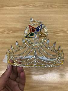 <b>Silver</b> GM OES Grand Matron <b>Crown</b> High Quality Customized Sequence Order of the Eastern Star Grand Matron <b>Crown</b> Made in Pakistan - Product Image 4