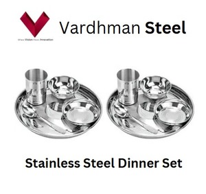 Venta de salida de fábrica Precio barato Juego de vajilla de corte láser de acero inoxidable de 10 piezas Incluye platos redondos para cena Platos Cubiertos - Product Image 4