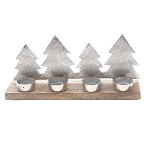 Base de Madera para Árbol de Navidad de Aluminio Hecha a Mano con Luz de Té, Personalizable para Decoración del Hogar u Hotel, MOQ Bajo - Product Image 4
