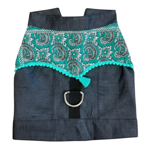 Chaleco Vaquero Clásico con Estampado Floral para Perro, Estilo Mexicano Boho, Chaqueta Étnica para Mascotas, Venta al por Mayor OEM - Product Image 6