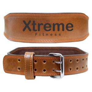 Cinturón de Gimnasio de Cuero Vacuno con Logotipo Personalizado, Antideslizante, Soporte Lumbar para Sentadillas, Levantamiento de Pesas, Powerlifting, Unisex - Product Image 4