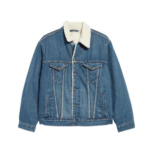 High Quality <b>Custom</b> <b>Denim</b> <b>Jackets</b> for Men Streetwear Style with Turndown Collar for Winter - Product Image 6