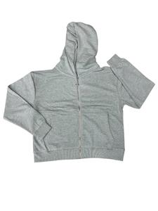 Unisex Zipup plain Hoodie Custom Logo Streetwear Hooded <b>Sweatshirt</b> <b>Fleece</b> 450Gsm ZipUp Jacket Manufacture - Product Image 5