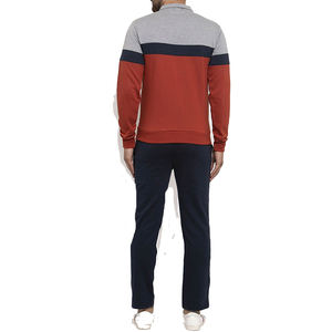Nueva moda para hombre, chándales de lana con cuello vuelto, ropa de entrenamiento físico atlético, conjuntos de chaqueta y pantalones con cremallera de dos piezas para hombre - Product Image 3