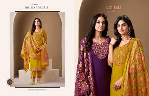 Brasso คอลเลกชัน2025สุดพิเศษชุดผ้าไหมโรมันพร้อมกระจก & เพชรทำงาน brasso Lace และ organza dupatta - Product Image 2