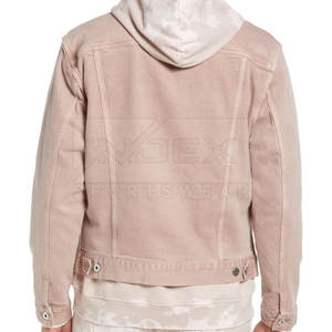 แจ็กเก็ตยีนส์ผ้าฝ้าย100% ของผู้ชายเสื้อแจ็กเก็ตระบายอากาศน้ำหนักเบาวัสดุผ้าคุณภาพสูงสำหรับฤดูหนาว - Product Image 3