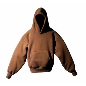 Double couche Logo de broderie surdimensionné personnalisé Pullover Hoodies Heavyweight Hoodie pour hommes 600gsm - Product Image 5