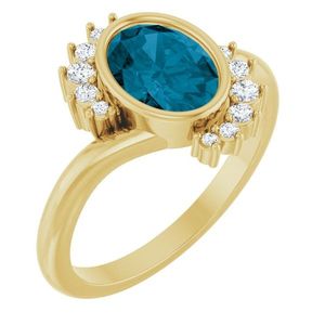 Anillo Stuller 14KY con Zirconia 72455:120P, Base de Platino Chapada en Oro y Rodio, para Compromiso o Boda - Product Image 1