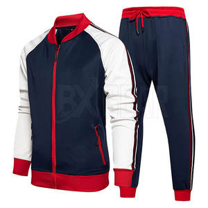 Conjunto de dos piezas de chándal informal de diseño clásico para hombre con chaqueta a juego y joggers con cordón adecuados para el uso diario - Product Image 2