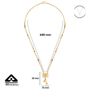 Mangalsutra Sutrika Curve Fantaisie pour Mariage, Design Géométrique - Product Image 6
