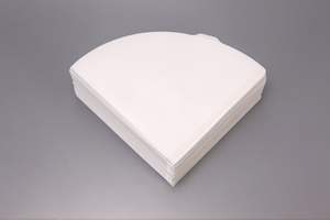 Ensemble de filtres à café en papier Zen pour 1/4 tasse, en forme de cône argenté, compatible lave-vaisselle et four - Product Image 4