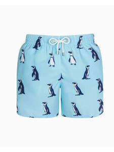 Pantalones cortos de baño para hombre impermeables de secado rápido hechos a medida, pantalones cortos de playa con forro, traje de baño estampado reciclado - Product Image 5