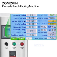 ZONESUN ZS-AFS04 tam otomatik üç kafa Premade kese granül tartı doldurma kapaklama makinesi