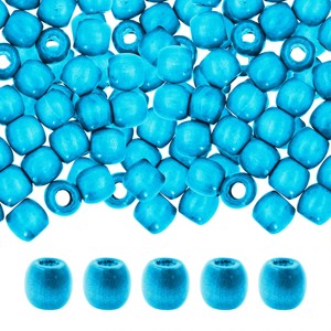 Perles en bois naturel, forme personnalisée et perles en bois colorées, façonnées et dimensionnées à la main, produit artisanal indien - Product Image 4