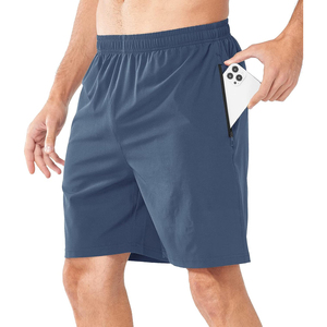 Short de fitness respirant de haute qualité pour hommes, décontracté, solide, tissu Oxford, short de course à pied à séchage rapide, taille élastique - Product Image 3