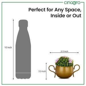 แจกันดอกไม้อลูมิเนียมทำด้วยมือพร้อมโลหะตกแต่งลายดอกไม้สำหรับบ้านที่ได้แรงบันดาลใจจากสไตล์วินเทจเก๋ไก๋ - Product Image 5