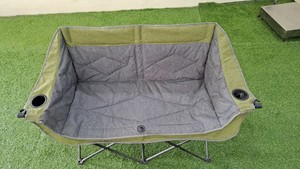 Huy Gia, silla de camping plegable de doble asiento moderna, reposabrazos reforzado con Metal, silla de jardín plegable con estampado para Parque - Product Image 6