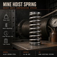 Ressort de monte-charge minier