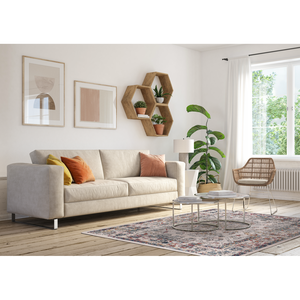 Netline Home Vintage Traditional Pattern Area <b>Rug</b> 7659 Beige Set 80x150cm - Product Image 2