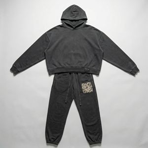 Ensemble de survêtement en polaire premium avec sweat à capuche et pantalon de jogging, tissu doux, coupe décontractée, couture durable, idéal pour le streetwear et les tenues décontractées - Product Image 5