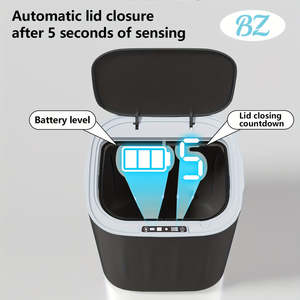 Cubo de Basura de Cocina de Inducción de Grado Comercial de 26 Litros, Cubo de Basura Inteligente Automático Sin Contacto de Gran Tamaño, Herramienta de Limpieza Doméstica ACC - Product Image 5