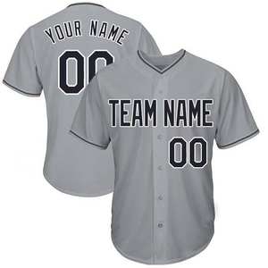 Maillot de baseball personnalisé pour adultes et jeunes, uniforme en polyester respirant avec boutons, équipe et numéro, prix de gros, sublimation - Product Image 3