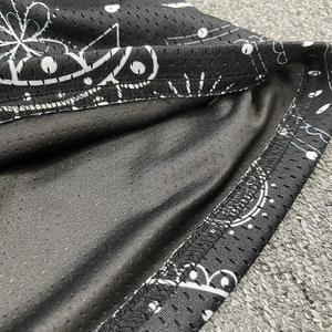 Pantalones cortos de baloncesto de malla con estampado de sublimación populares personalizados - Product Image 5