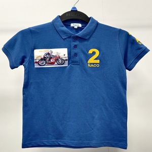 Nueva moda niños 100% algodón camiseta elegante cuello bordado cantidad mínima venta al por mayor fabricación India pegatina impresión - Product Image 1