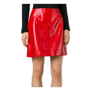 Custom Logo Sheep Leather Skirts for Women - Product Image 3