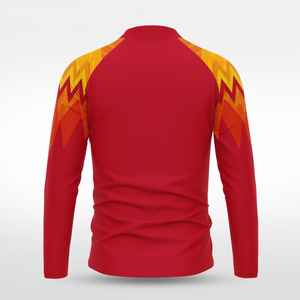 Chemises à manches longues à fermeture éclair réversible pour hommes Hauts d'entraînement de performance Respirant Vêtements actifs Course à pied Fitness - Product Image 2