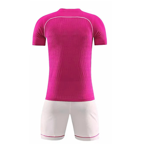 Uniforme de football 100% polyester pour hommes, maillots de la France rose avec impression par sublimation du logo, maillots de football - Product Image 4