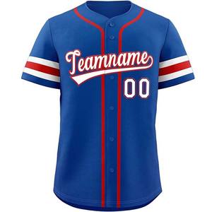 Ropa deportiva de diferentes colores, ropa de béisbol y softbol, camisetas de Jersey, diseño a rayas con nombre de equipo, camisetas transpirables de secado rápido - Product Image 1