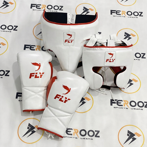 Gants de MMA personnalisés en cuir véritable avec lacets, pour l'entraînement au kickboxing, protection de la tête et du bas du dos - Product Image 6