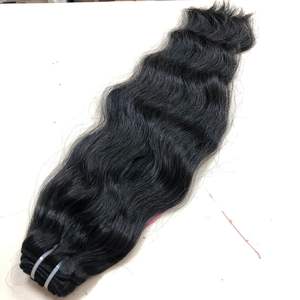 Extensions de ruban de tissage de cheveux humains vietnamiens ondulés à trame alignée cuticule vierge brute non transformée au prix de gros - Product Image 1