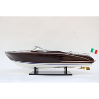 RIVA RAMA 44 EN BOIS - BATEAU À MOTEUR EN BOIS - MODÈLE DE NAVIRE EN BOIS DE HAUTE QUALITÉ - MODÈLE ARTISANAL POUR DÉCORATION NAUTIQUE