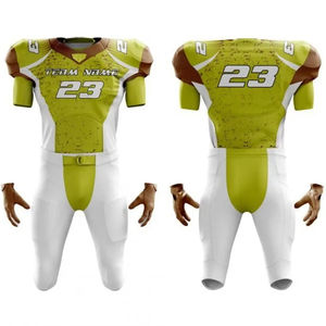 ชุดยูนิฟอร์มฟุตบอลอเมริกันแบบระเหิดสำหรับผู้ชายชุดฝึกแบบระบายอากาศได้ดีโลโก้ตามสั่ง - Product Image 4