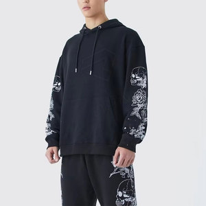 Conjuntos de Sudaderas Casuales para Hombre, Lisas, de Felpa, Lavadas con Ácido, Personalizables, 100% Algodón Ecológico, Reversibles - Product Image 6